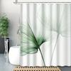 Elegant Green Bamboo Leaves Waterproof Shower Curtain – Perfect For Adding A Fresh And Natural Touch To Your Bathroom Decor