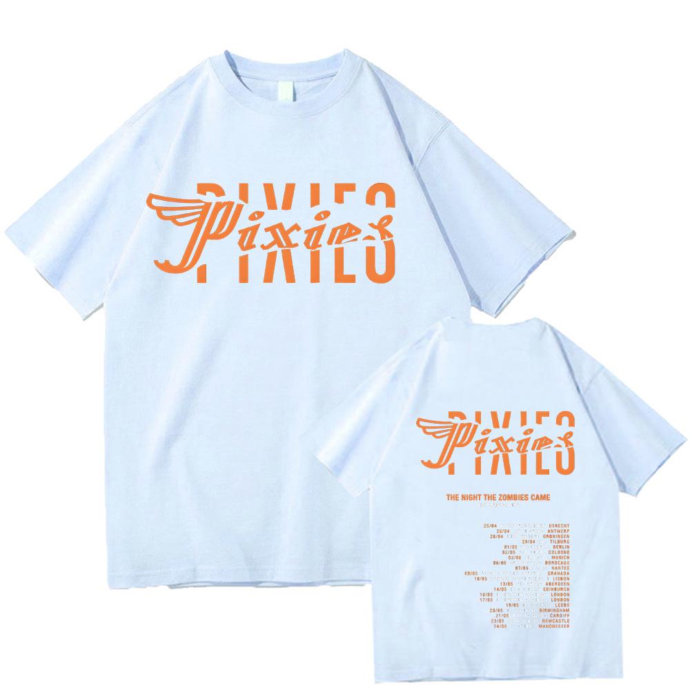 Pixies Band Cotton Tshirt The Night The Zombies Came 2025 Pixies Band Tshirts for Women Men Short Sleeve Oversized Tops T Shirts
