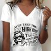 Funny Sarcastic Quote Tshirts Unisex You Can Take The Psycho Path Graphic Tee Shirt Retro Funny Letter Print Unisexs Clothing