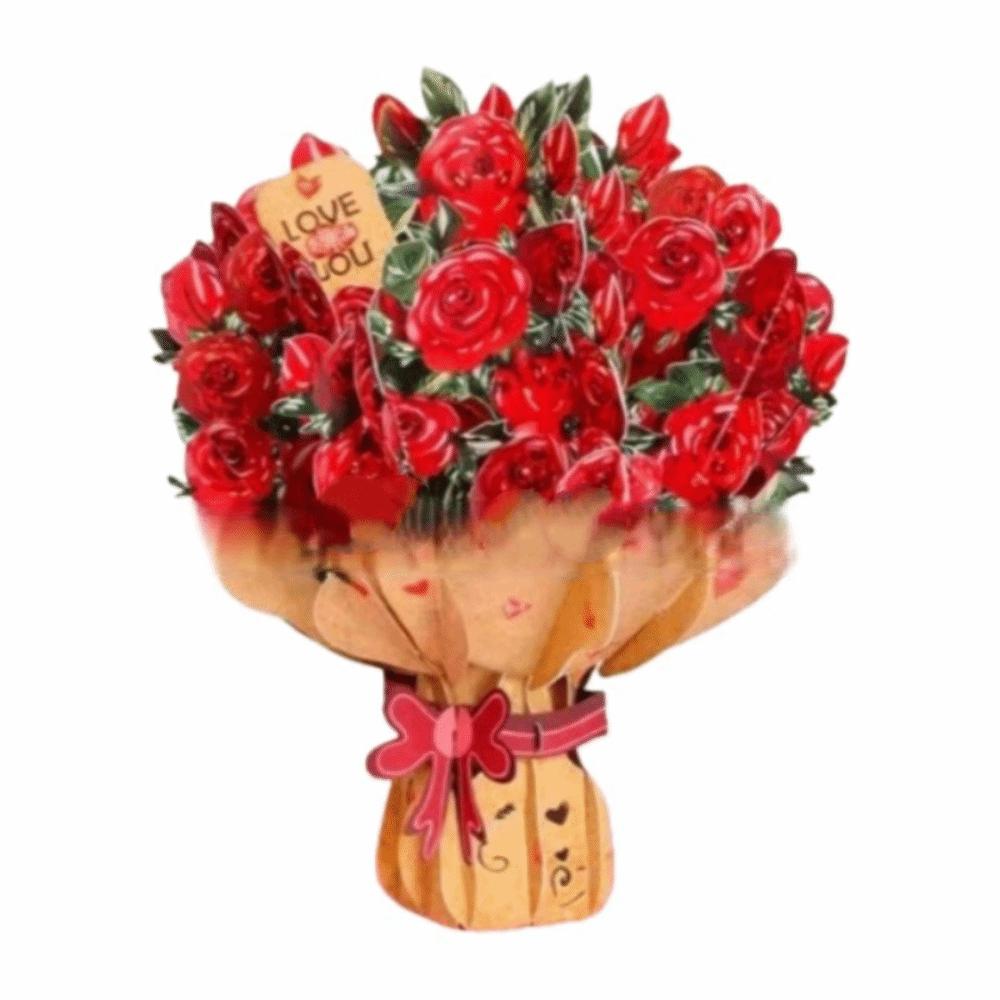 3D Дизайн Цветок Вишни Pop-Up Открытка Съемный Бумажный Цветок Pop-Up Механизм Праздничные Открытки с Заметкой Уникальная