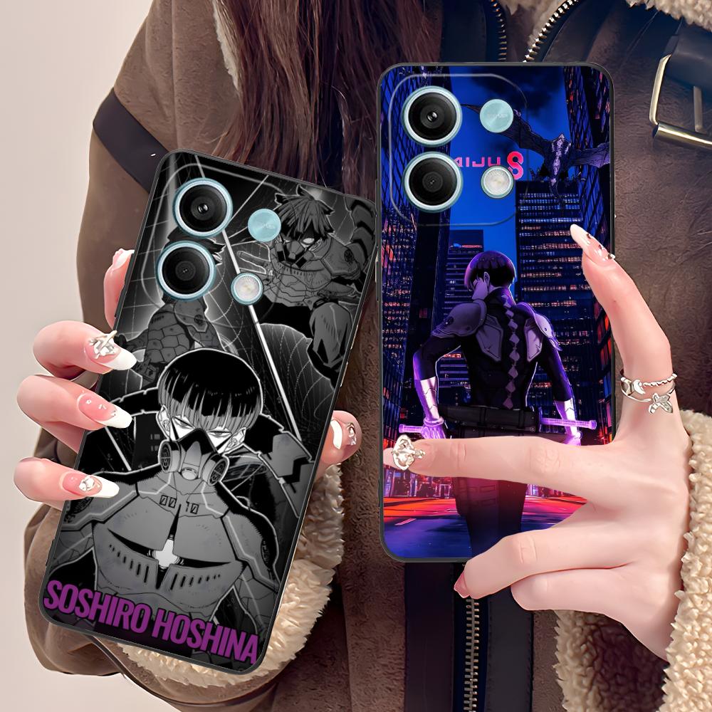 Kaiju No.8 Hoshina Soshiro Phone Case for POCO M7 M6 M5 M4 M3 X7 X6 X5 X4 X3 Pro GT 5G Colorful Printing Cover Cover Cellphones