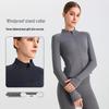 Nude Feel Mesh Stand Collar Yoga Jacket - Slim Fit, Breathable, Women's Fitness & Running Wear