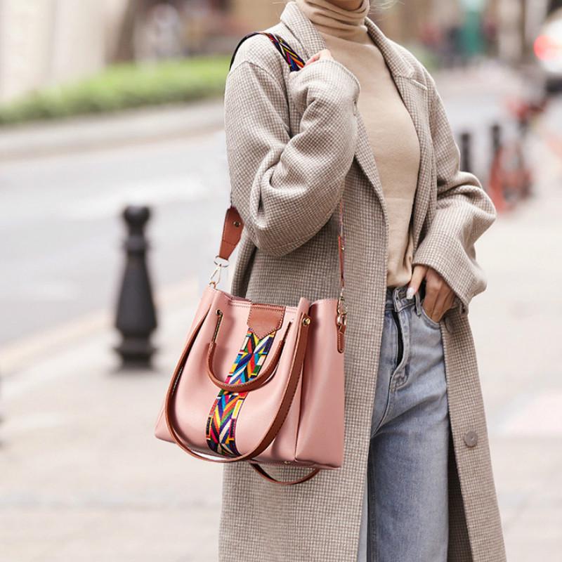 Damentasche vierteilig wild farblich passende Handtasche Umhängetasche Umhängetasche farblich passend