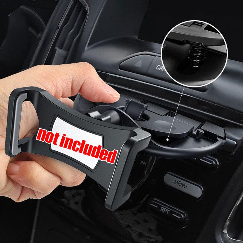 1pc Car Air Vent GPS Black Mount Bracket Clip CD Slot ert Phone Holder 17mm Ball Head Base Auto Accessories For IPhone Xiaomi