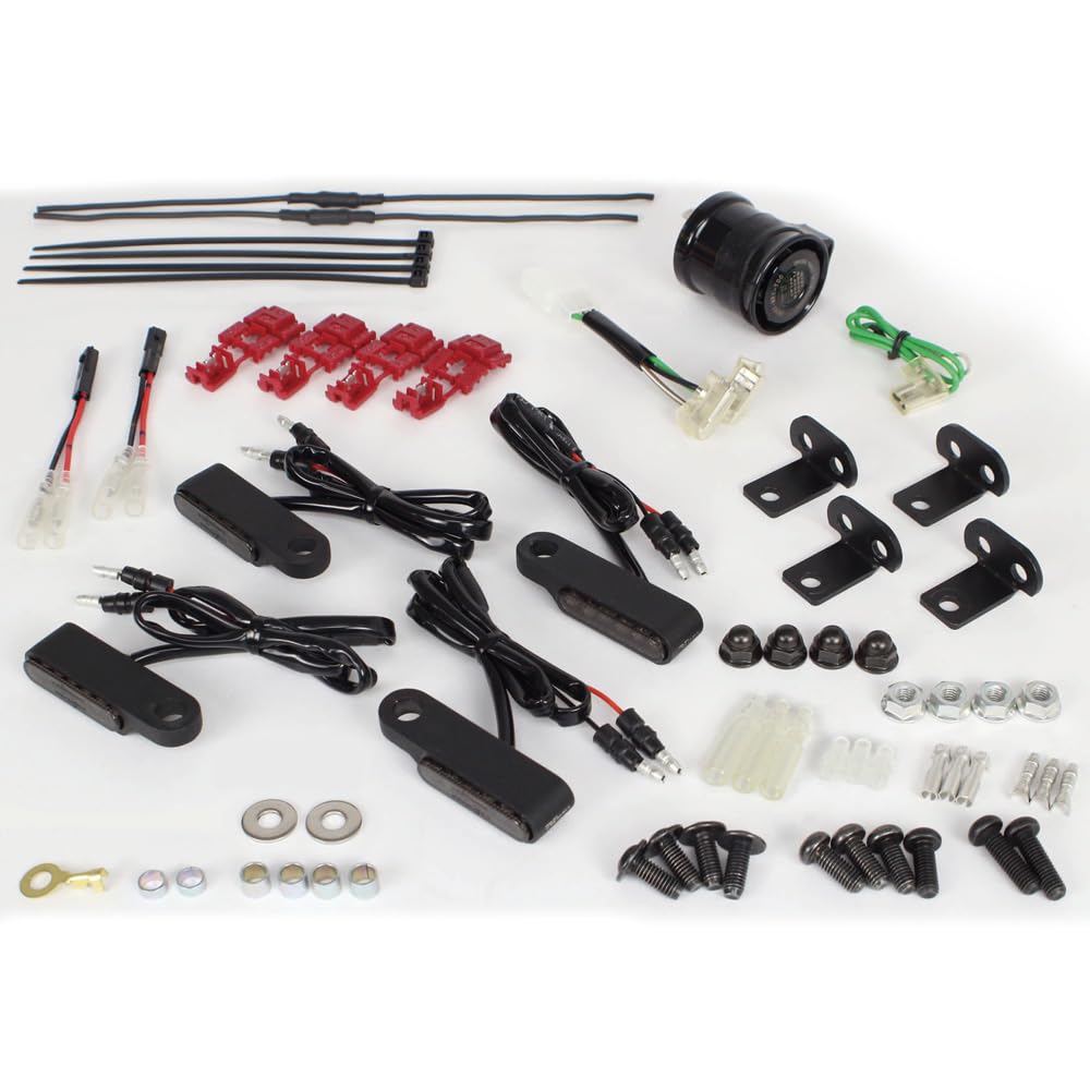 

Комплект мини-светодиодных указателей поворота Takegawa Oval для Cross Cub (ТАКЕГАВА) (дым) 110/50 (JA45/JA60/AA06) чёрный