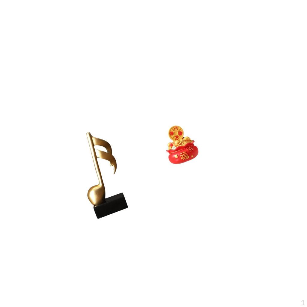 Creative Resin Music Note And Figurine Tabletop Ornament Artistic Centerpiece for Desk Fireplace