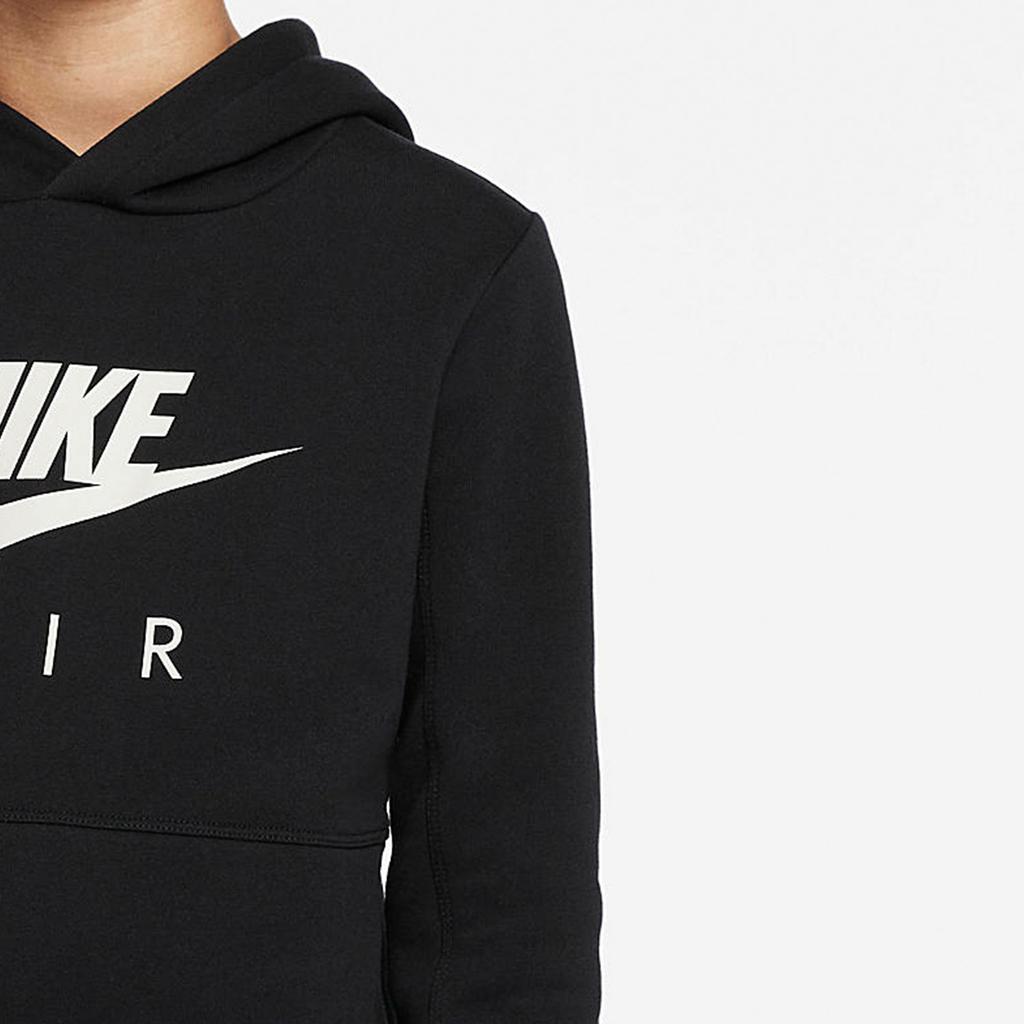 Nike Air Hoodie Fashion Versatile Pullover Kids hoodies Black DM8109-010
