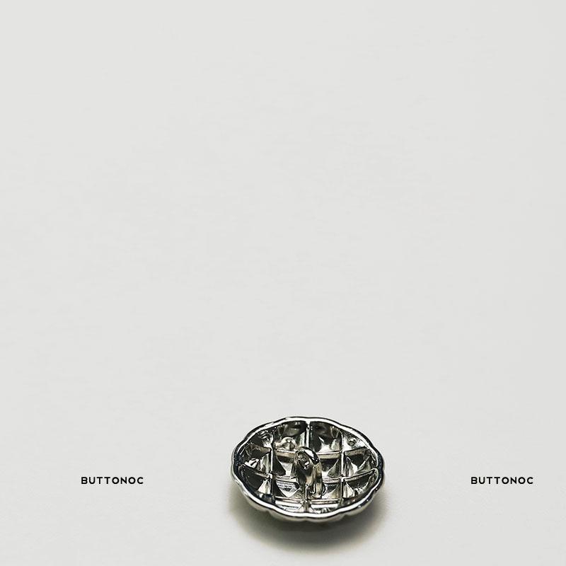 Small Fragrant Wind Turtle Face With Diamond Buttons Metal Tweed Jacket Double-Sided Nylon Coat Buttons
