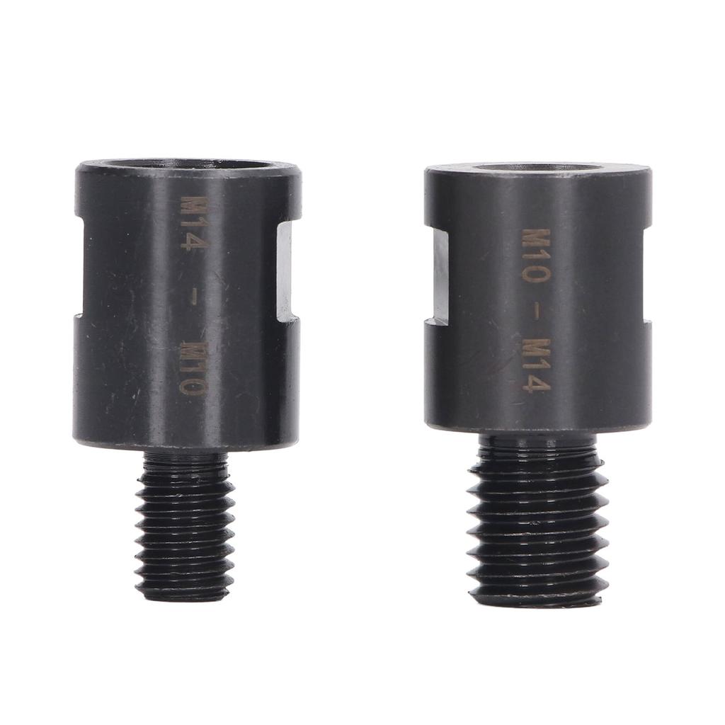 2PCS Thread Drill Bit Converters M10 to M14 and M10 to M14 Thread Shaft Converter Tool for Hole Opener Angle Grinder