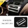BBJS7 Accessories for BMW X3 X4 F25 F26 Car Inner Gearshift Air Conditioning CD Panel Door Armrest Cover Trim Decorative Car Stickers