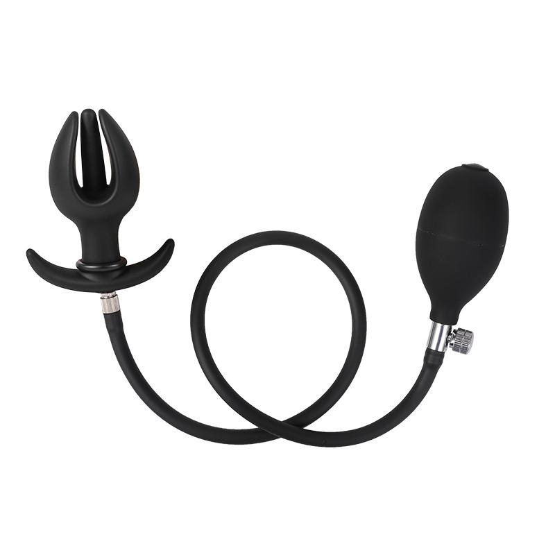 Adult SM Anal Expander Expand Inflatable Anal Plug Enema Training Butt Plug Anal Butt Dilator Ass Prostate Sex Toy for Men Women