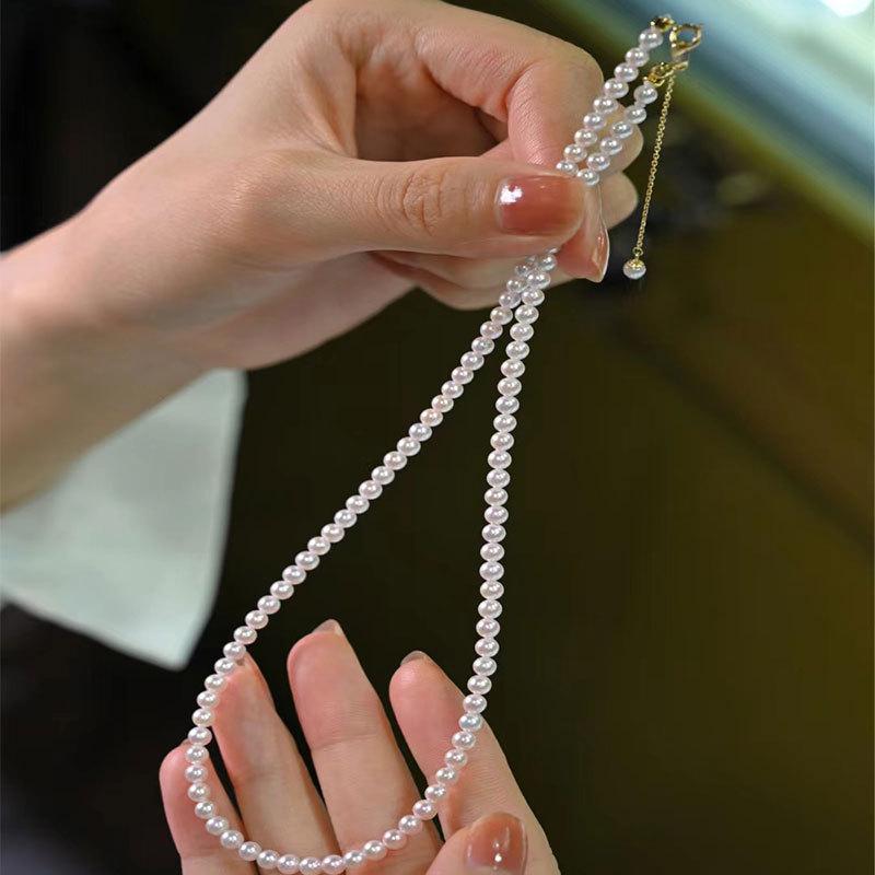 Natural Freshwater Pearl Bracelet: Strong Luster, Elastic, Vintage Style, Versatile & Elegant Design for Women