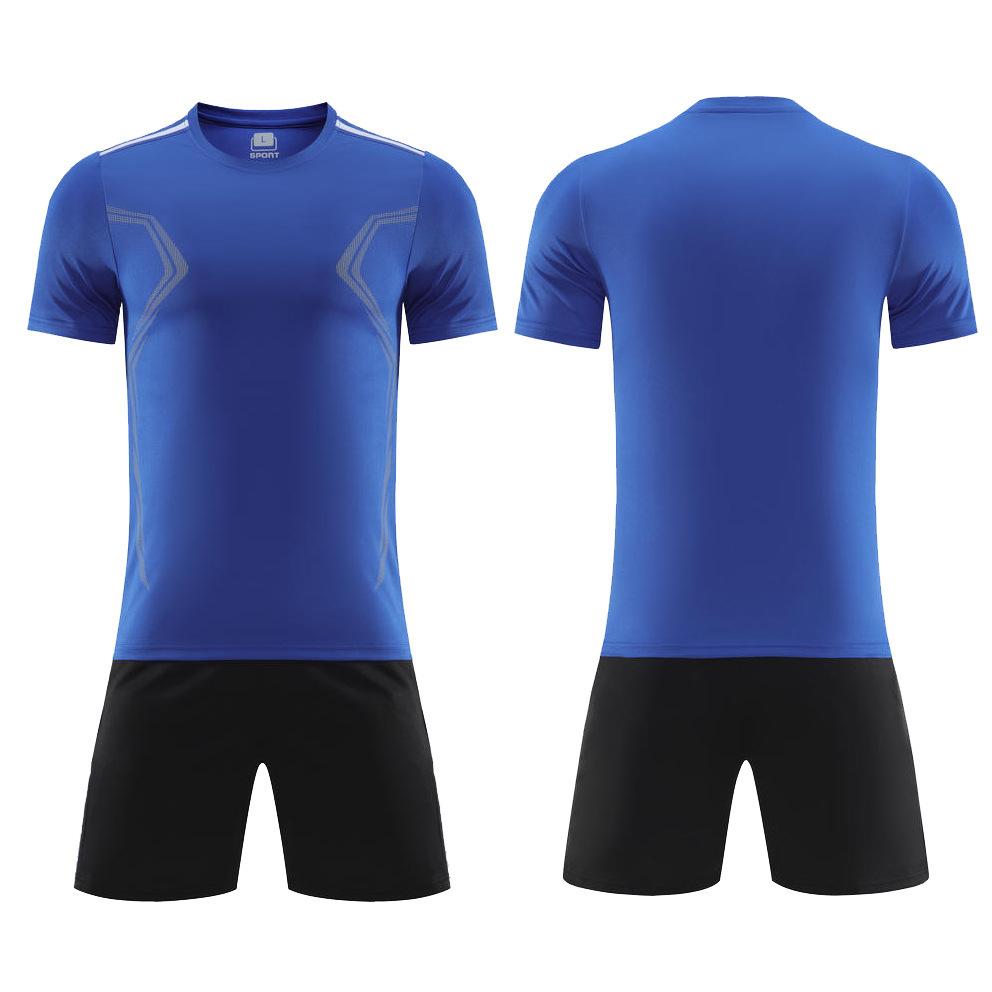 Football Jersey Short-sleeved Suit Mens and Womens Training Jerseys Running Fitness Athleticwear Breathable Printing Childrens Competition Jersey