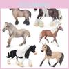 Дитячий набір фігурок коней з ПВХ з автентичним дизайном для освітніх ігор
