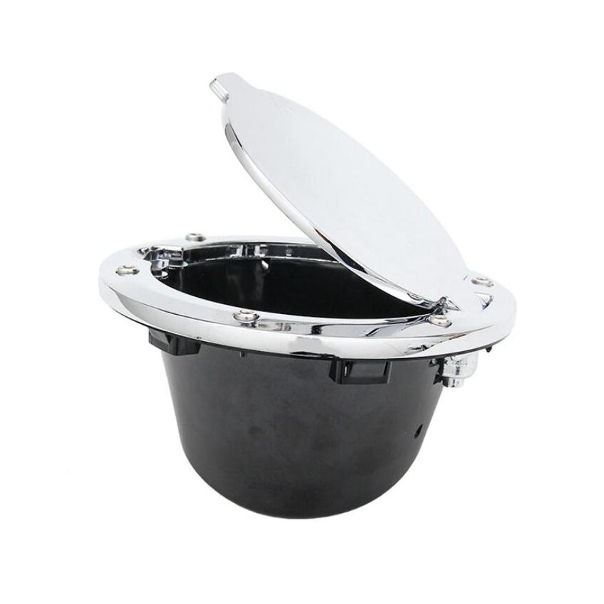 For Jeep Wrangler JK 2007-2017 Fuel Tank Cover Car Oil Tank Cap Cover Chrome Black Styling Accessories