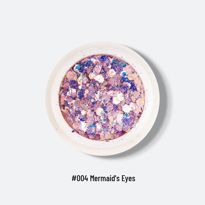 Iridescent Nail Art and Eyeshadow Glitter Sequins