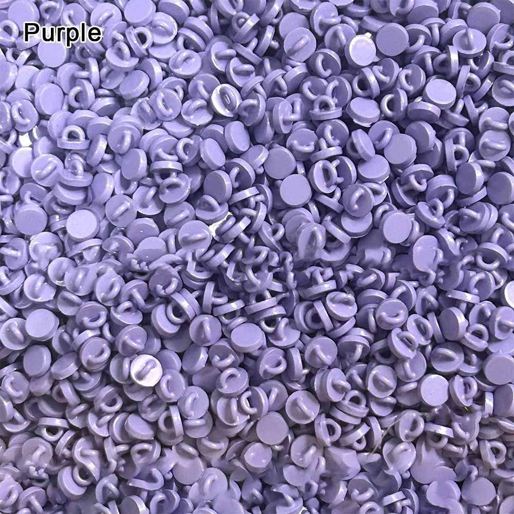 

20pcs Mini Round Head Buttons Metal Doll Coat Buckle DIY Doll Clothes Accessories фиолетовый