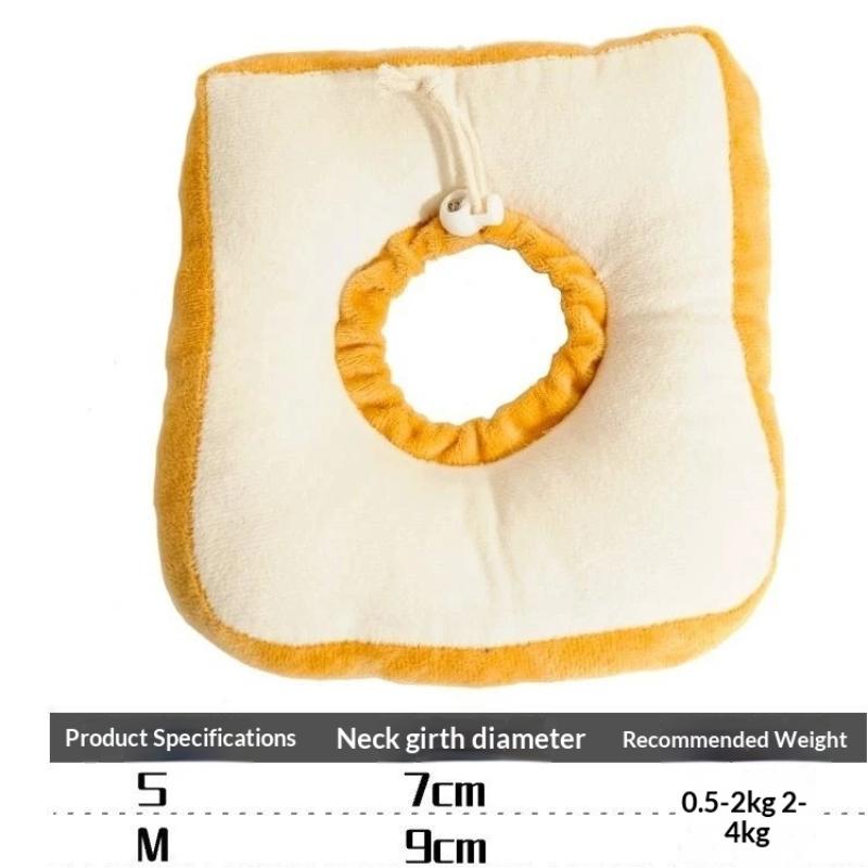 Flower Shaped Soft Plush Pet Recovery Collar Adjustable For Post Surgery Cats Small Dogs