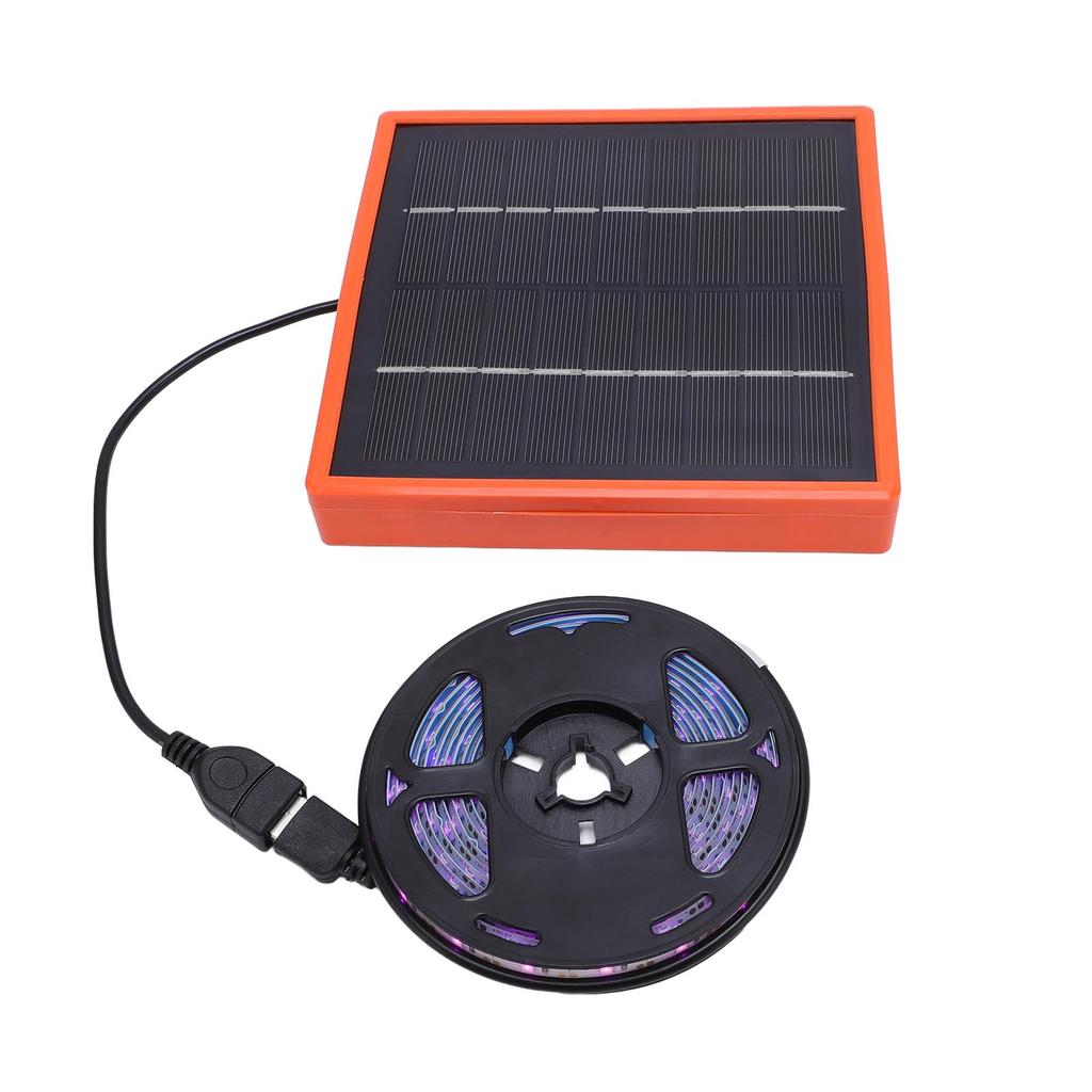 Solar Plant Growth Light 5W Full Spectrum Stable LED Solar Powered Grow Light for Aquarium