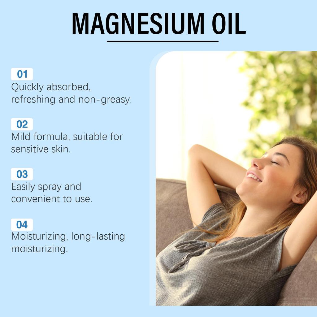 Ximonth Hořčíkový olej ve spreji Noční péče Tělo Klid mysli Tělo Pokožka Hydratační ošetřující sprej