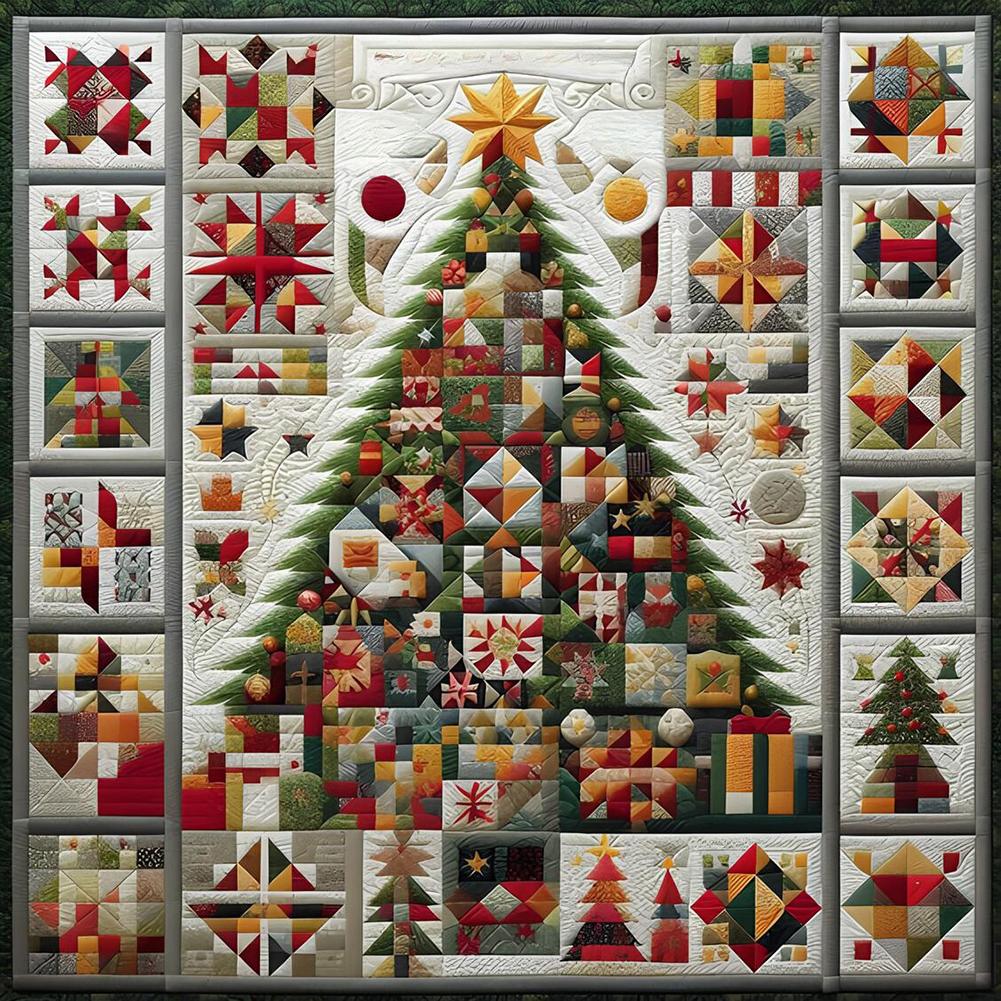 

Xmas Tree 5D DIY Full Drill Round Diamond Painting Kit for Home Wall Room Decor