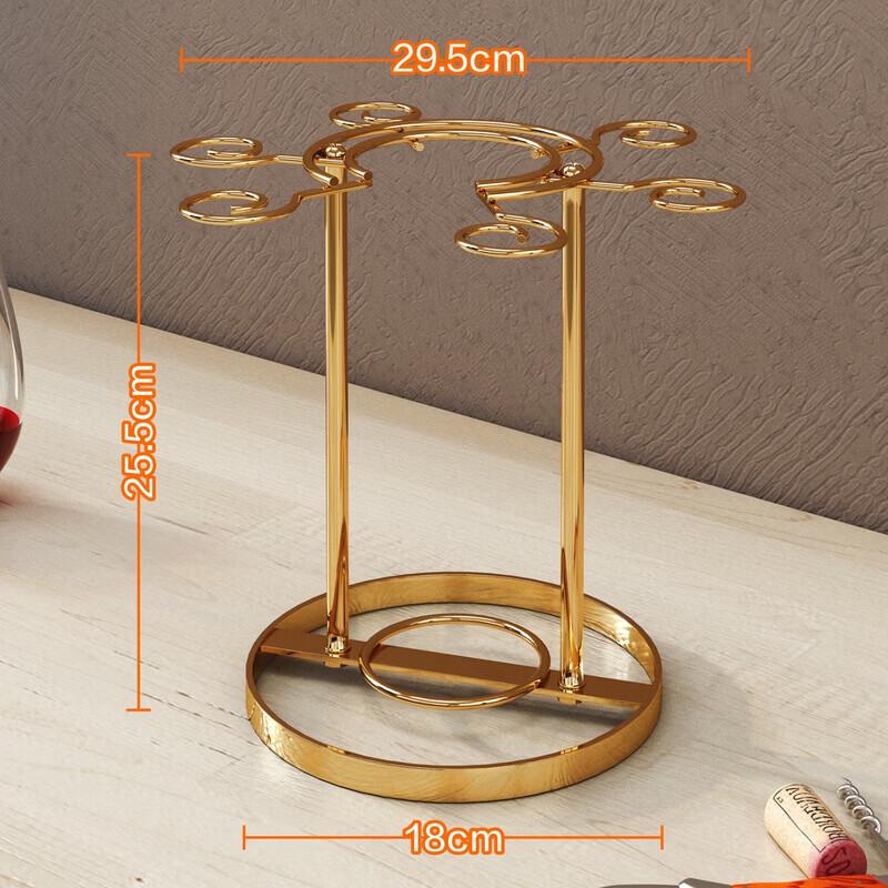 Nordic Hanging Stemware and Decanter Rack Round Rack
