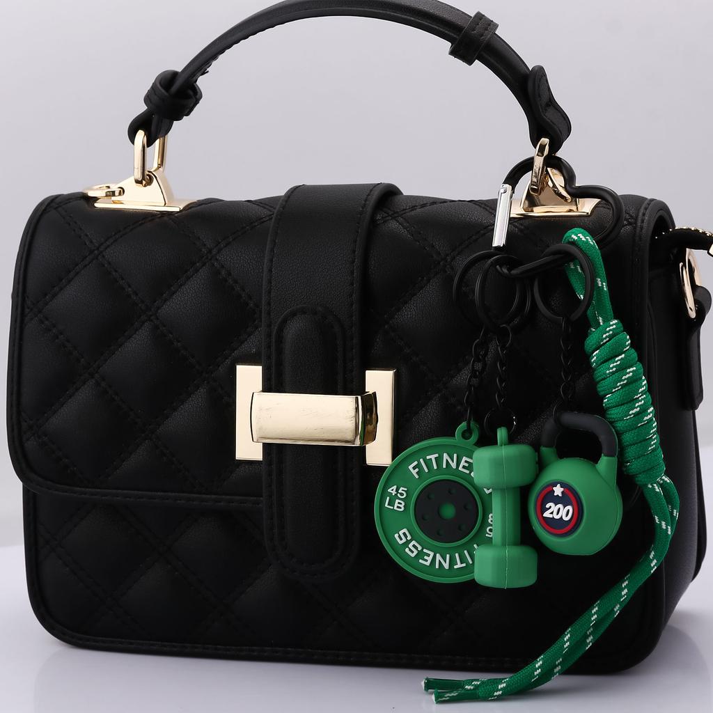 3DMini Dumbbell Fitness Kettle for Women Men Fashion Bag Pendant Fitness Enthusiast Athlete Bag Car Key Decoration Gift Bag Charm