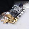 Metal Button Chain Magnetic Clasp Sleeve Fixer Waist Cincher Button Shirt Shortener Tool Jeans Hem Clasp