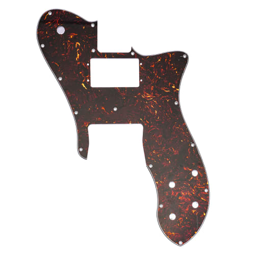 Musiclily Pro 16-Hole Telecaster Pickguards, Wide Range Humbucker Pickguards for Fender American/Mexican 72 Tele Custom Electric Guitars, Tortoiseshel