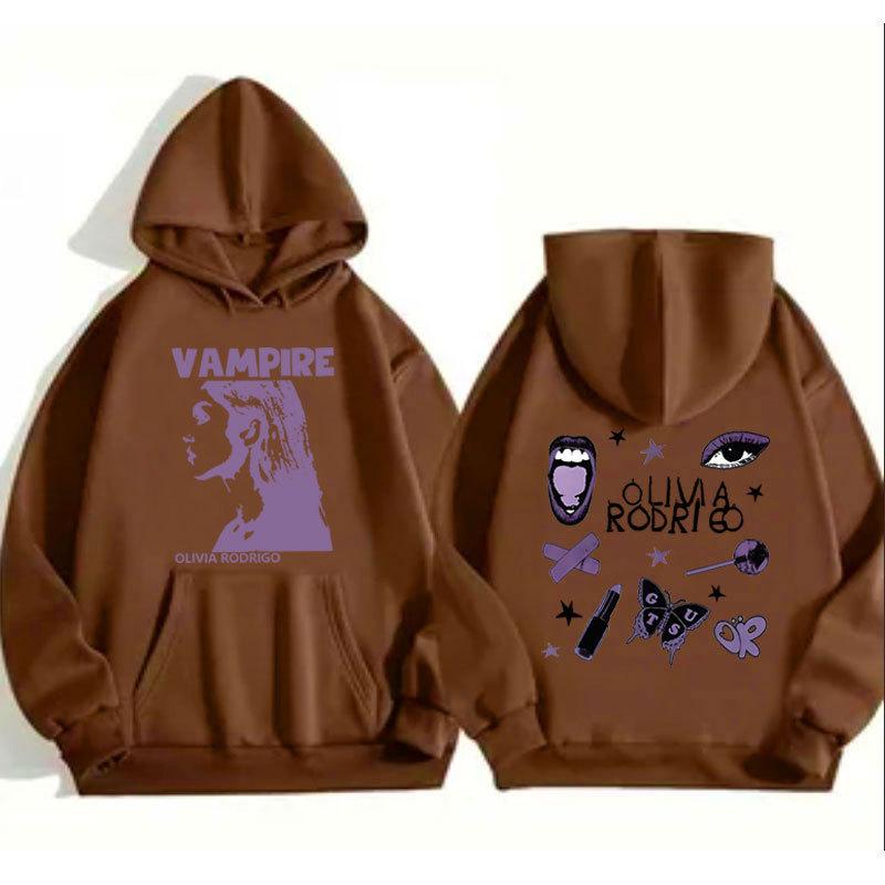 Felpa con cappuccio Guts Olivia Rodrigo, maglione sportivo a coste fondo autunno e inverno da uomo e da donna