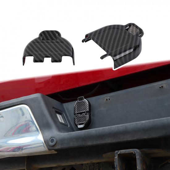 2X Trailer Power Socket Cap Door Trim Cover for Ford F150 RAM Silverado Colorado