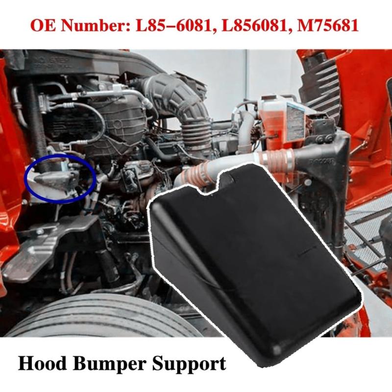 Pack of 2 Hood Latch Bumpers Support Replacement Left Right L856081 L85-6081 M75681 for Peterbilt 567 579