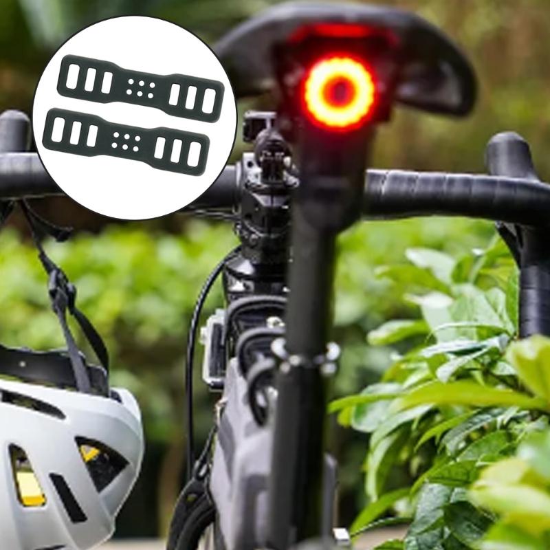 5pcs Silicones Bike Light Band Commuters Bike Lamp Straps Fixing Mounting Straps for Mounting Light