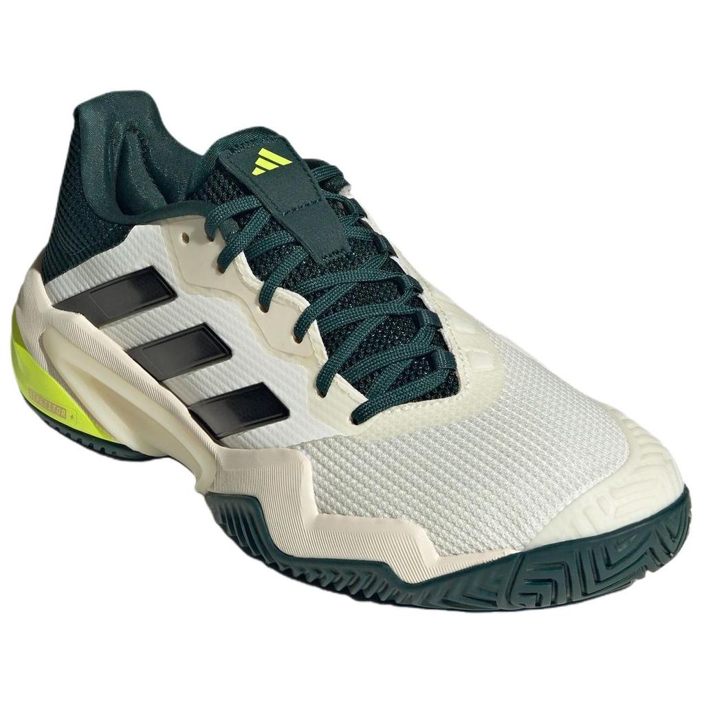 Adidas Barricade 13 Comfortable Versatile Non-Slip Durable Low-Top Tennis Shoes Men Sneakers White Green JH5129