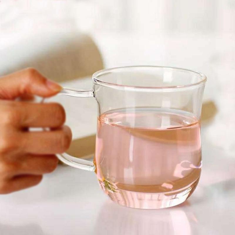 Heat-Resistant Glass Tea Infuser Set with Bamboo Detail and Inner Liner 350ml