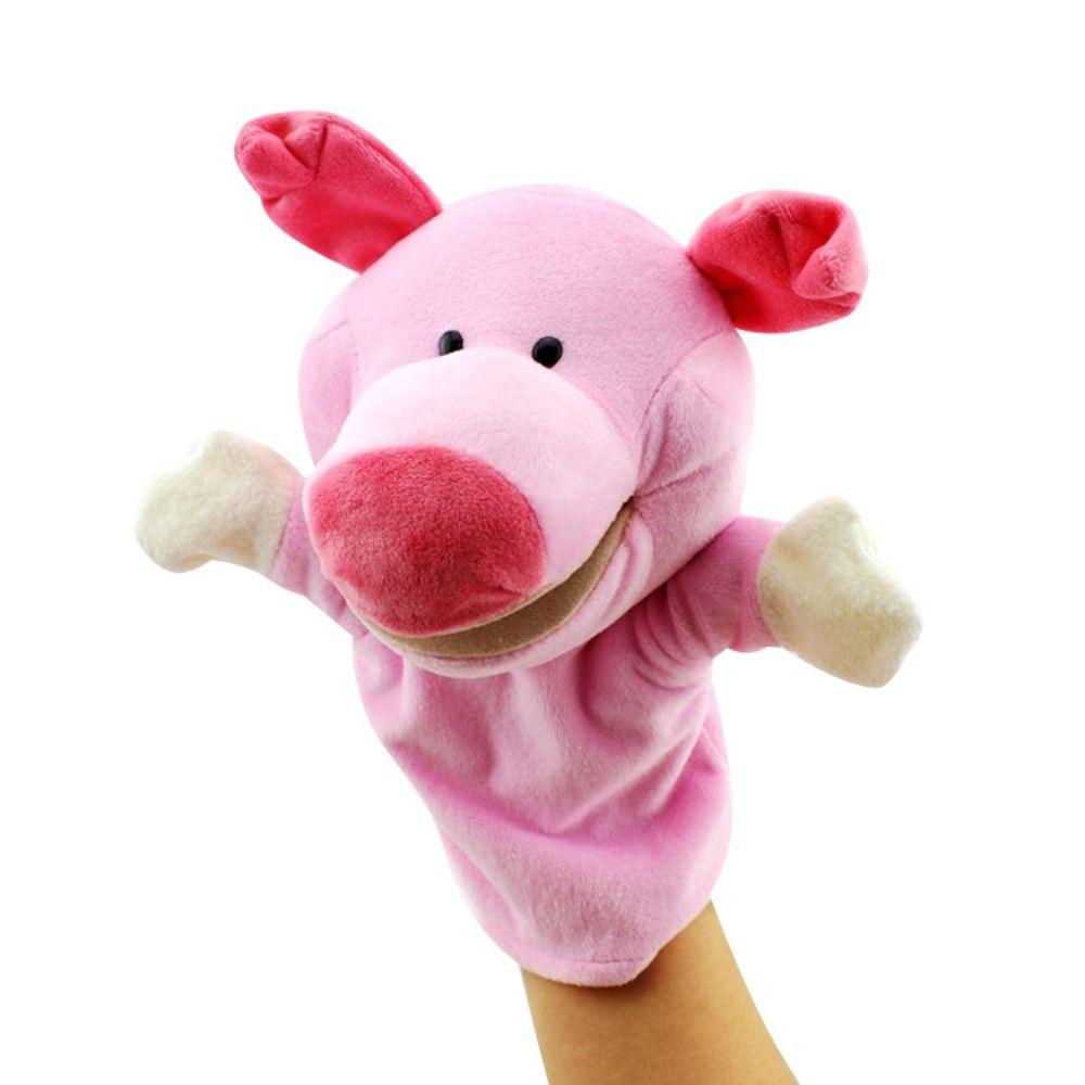 Cartoon Plushed Doll Soft Anime Doll Universal Hand Finger Puppet Narrate