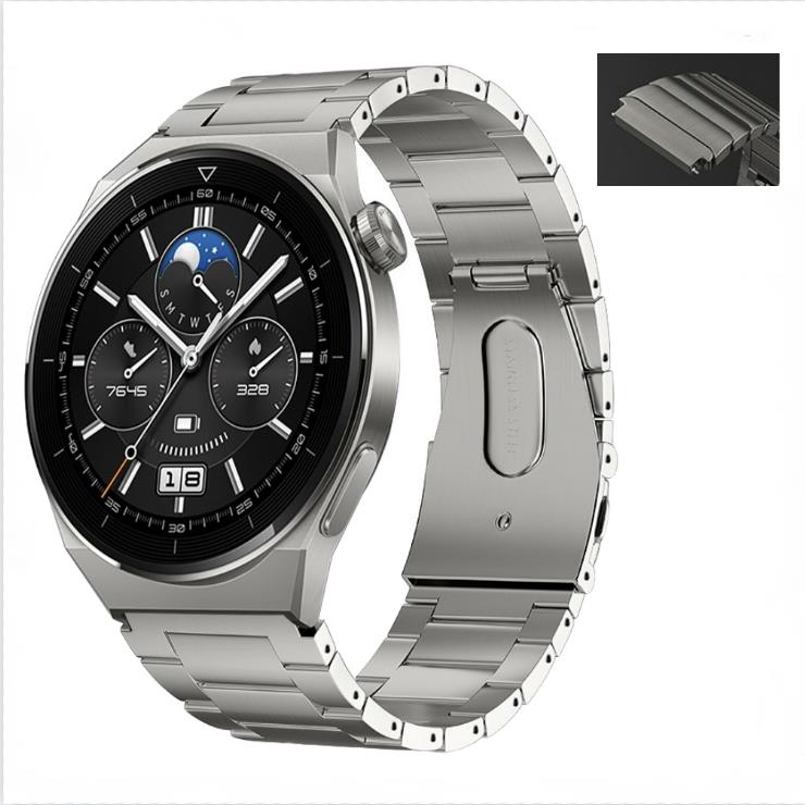22mm Titanium Metal Strap For Huawei Watch 3/GT3 Pro Light Stainless Steel Wristband For Samsung Watch 3/S3/Amazfit GTR/Stratos