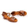 Latin Dance Shoes Girls Female Open Toe Social Dance Shoes 3.5cm Low Heel Soft Sole