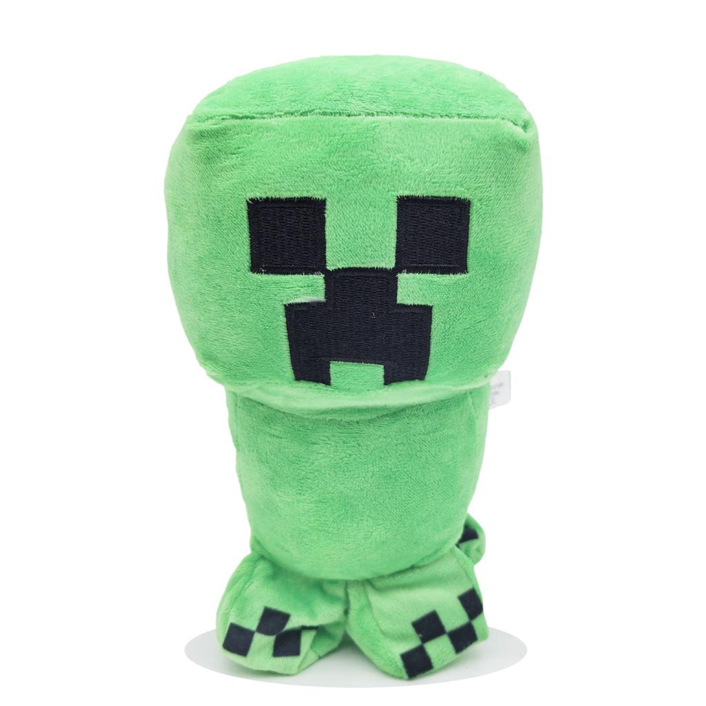 Pixel-Style Plush Toy Set – Block Character Stuffed Animals Mini Collection for Gaming Fans Kids Room Decor