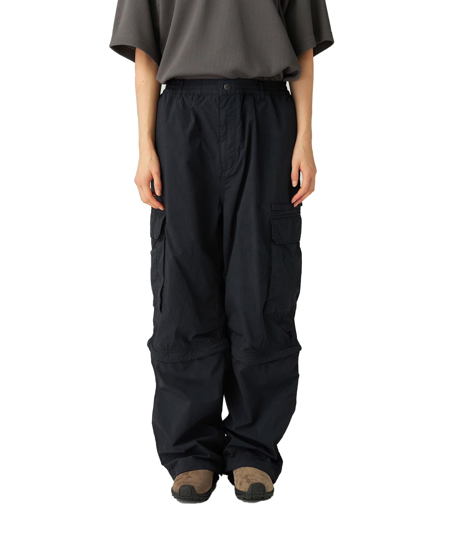 

Snow Peak Garment Dyed Convertible Pants and Medium PA-25AU002, Men s Women s, Black,