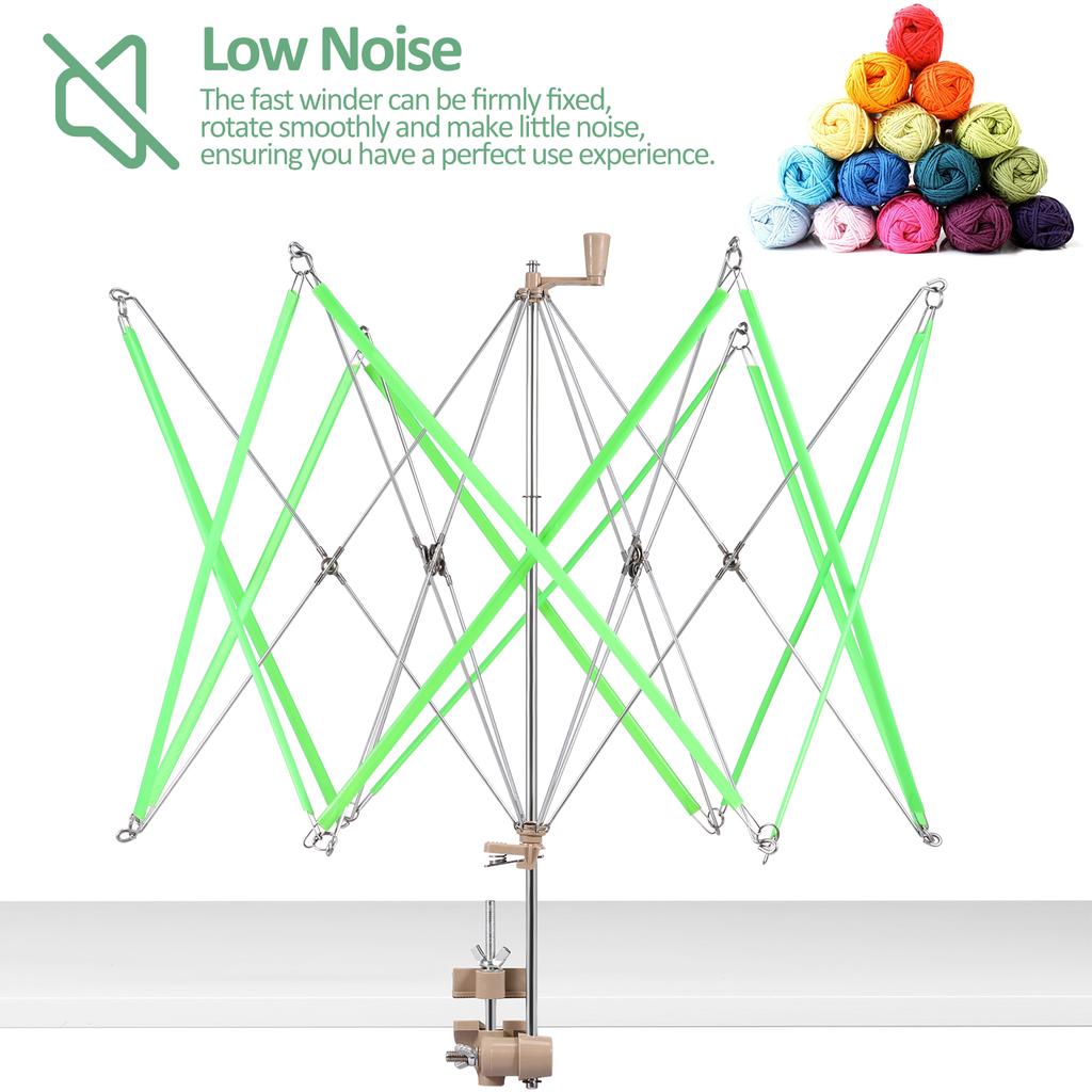 Garnknäuelwickler Schirmgarnhaspel Handbetätigtes Strickwickelwerkzeug Leichter Kunststoff Metall Wollgarnwickler Strickwerkzeug