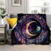 1pc Beautiful Moon Printed Blanket,Soft And Comfortable Blanket, Travel Sofa Bed, Office Home Decor, Birthday Gift Blanket, Boys, Girls