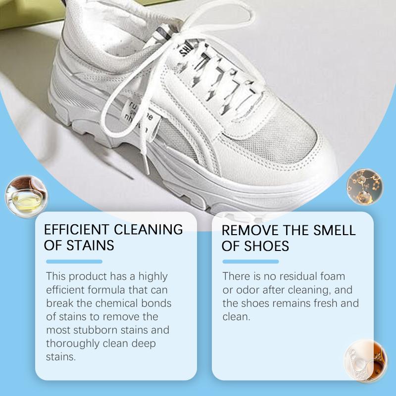 Jakehoe Shoe Cleaner For White Sneakers Foam Cleaning Spray No Rinse Formula Portable 100Ml Deep Stain Remover For Sports Shoes