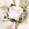Artificial Silk Flowers Boutonniere Flowers Exquisite Wrist Corsage  Wedding Ceremony