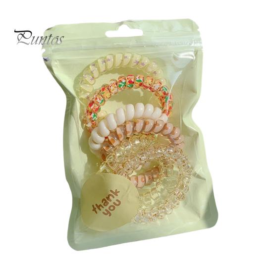 4/6 ks Gumičky do vlasů Vodotěsné Telefonní kabel Gumičky do vlasů Plavání Koupání Malé Pružné Kroužky do vlasů Ohony Drdoly Gumička do vlasů