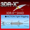 Shad 60mm Bass Matte Translucent Brown Crawfish YO-ZURI 3DR-X (SP) Lure, Color