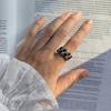 Silberring mit natürlichem Granat 5,692 Karat, Gewicht des Schmuckstücks 5,28 g (2204107)