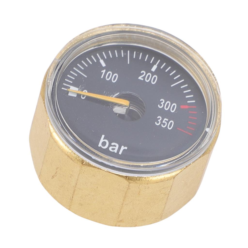 Air Cylinder Pressure Meter G18 Thread 350bar Brass Water Proof Glow In The Dark Pressure Meter