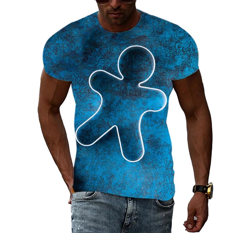 New Unisex Celebrate Christmas T-shirt With Print Fashion Casual Creative Trend Men's T-shirt Summer Interesting Hip Hop Tshirt