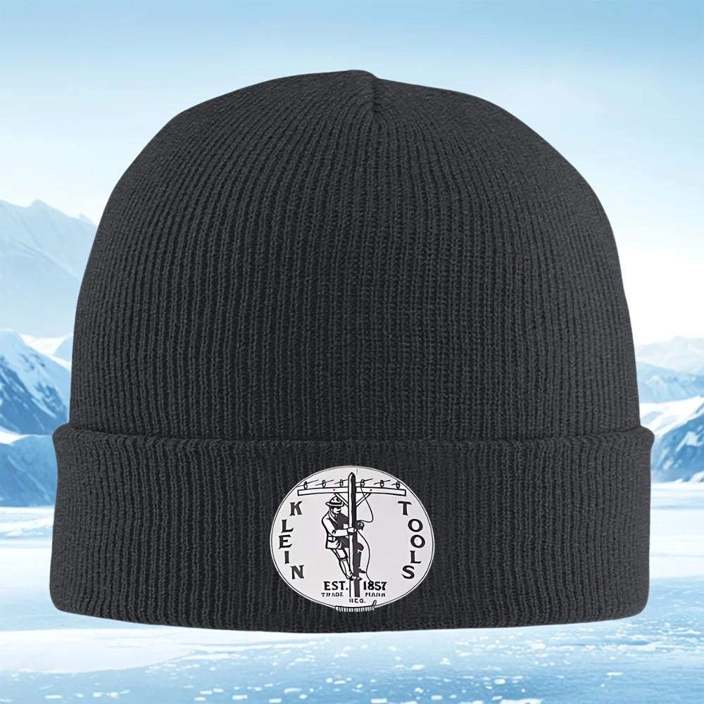 LineUnisex climbing poleholding wirelogo Unisex Women Unisex Knitted Hat Beanie Pullover Cap Winter Thermal Warm Christmas Outdoor